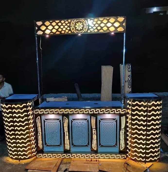 SS LED Catering Counter